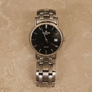 Jacques Etoile Silver and Black Watch